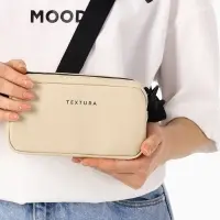 Сумка женская кросс-боди TEXTURA на молнии, 19&times;6&times;10.5 см, бежевая