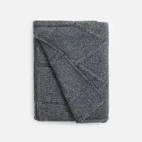 Плед Curve Verve, серый меланж (маренго)