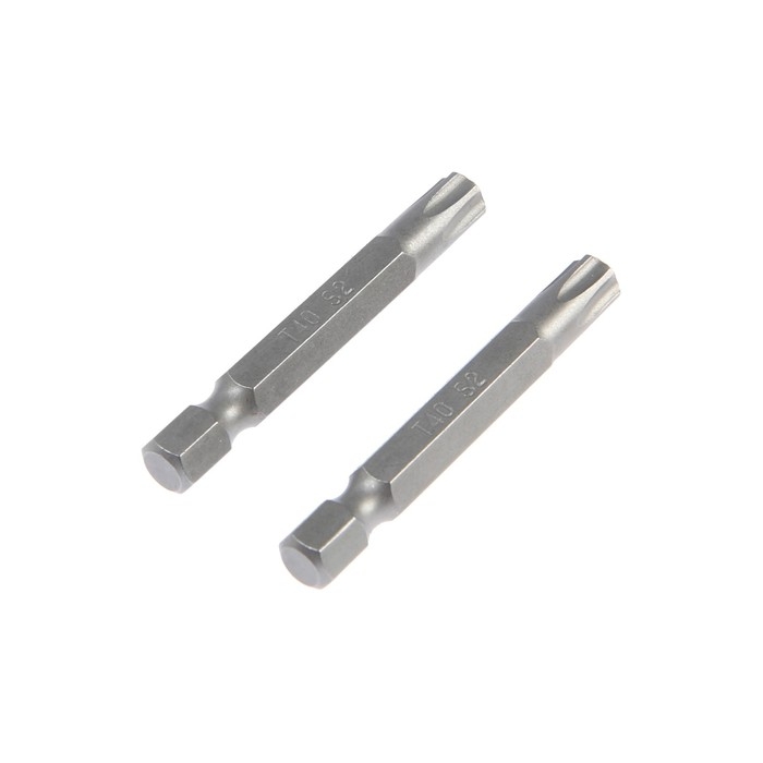 Биты ТУНДРА, намагниченные, сталь S2, T40 х 50 мм, 2 шт. Биты ТУНДРА, намагниченные, сталь S2, T40 х 50 мм, 2 шт.