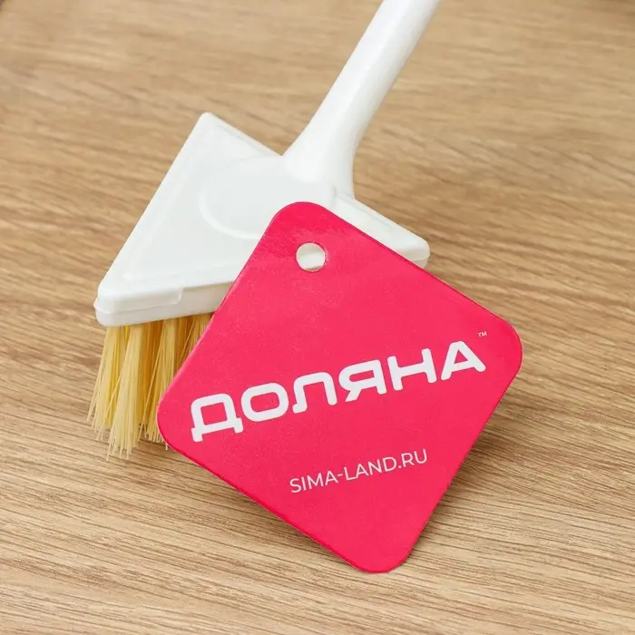 Щётка для посуды Доляна Meli, бамбуковая ручка, треугольная, 26 см Щётка для посуды Доляна Meli, бамбуковая ручка, треугольная, 26 см