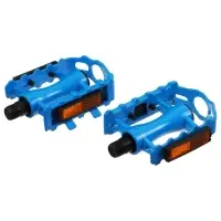 Педали 9/16" Dream Bike, с подшипниками, пластик/сталь, цвет синий