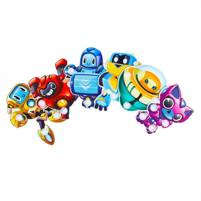 Игра на липучках «Мои роботы» Игра на липучках «Мои роботы»