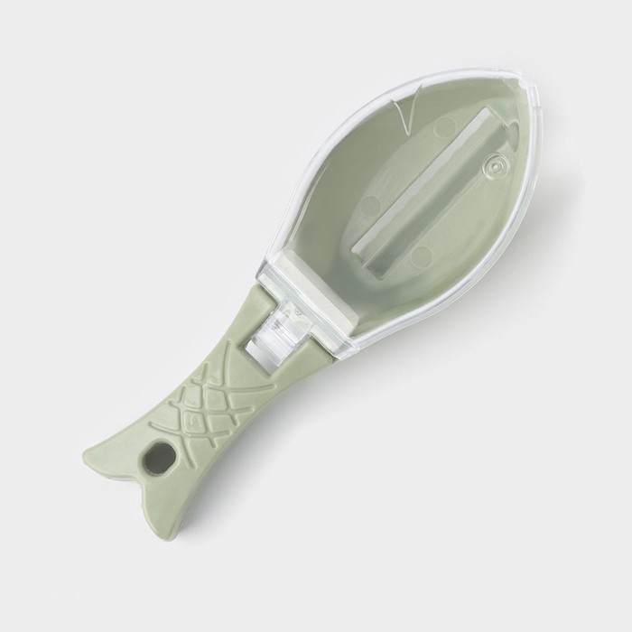 Рыбочистка Fishka, 15,5 см, цвет оливковый Рыбочистка Fishka, 15,5 см, цвет оливковый