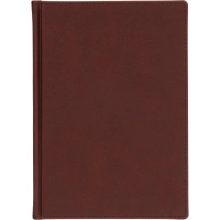 Ежедневник датированный 2026 А5+ VELVET бордовый 3-123/02