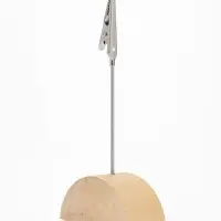 Подставка под ценник, фото &laquo;Прищепка&raquo;, с зажимом, 2.5&times;2.5&times;11 см, цвет серебро