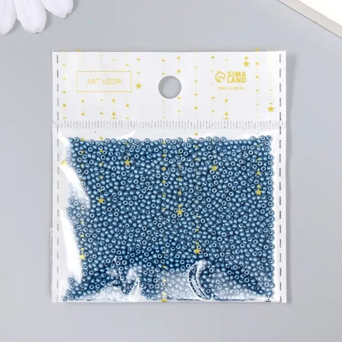 Бисер стекло 12/0  Бисер стекло 12/0 "Полуночно-синий" 15 гр