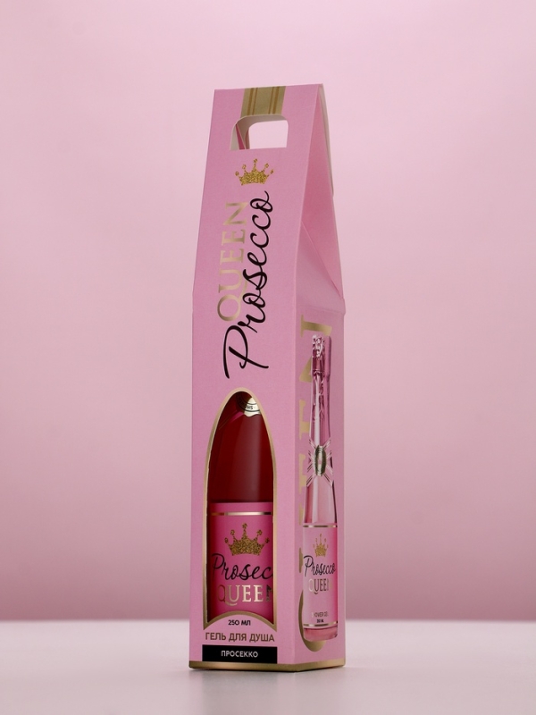Гель для душа во флаконе шампанское Prosecco Queen, 250 мл, Новый Год Гель для душа во флаконе шампанское Prosecco Queen, 250 мл, Новый Год