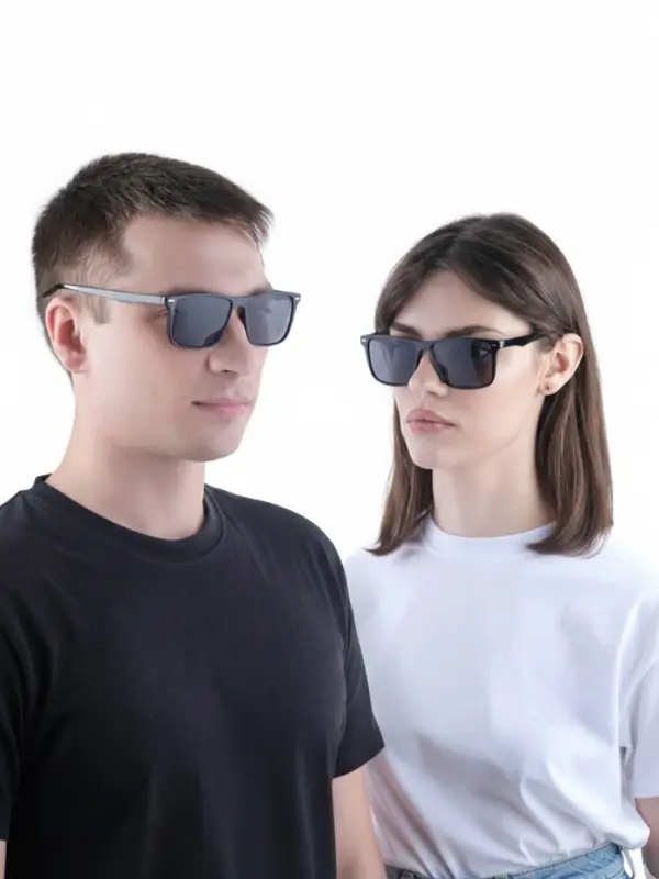 Очки солнцезащитные &laquo;OneSun. Wayfarer&raquo;, uv 400, линза 4.5&times;6 см, чёрный