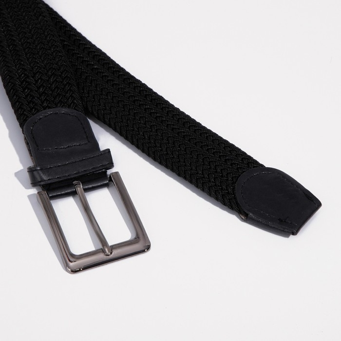 Ремень мужской, ширина 4 см, пряжка металл, цвет чёрный Ремень мужской, ширина 4 см, пряжка металл, цвет чёрный