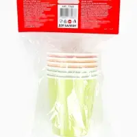 Стаканы (250 мл) С Днем Рождения, Классика, Ассорти, 6 шт.