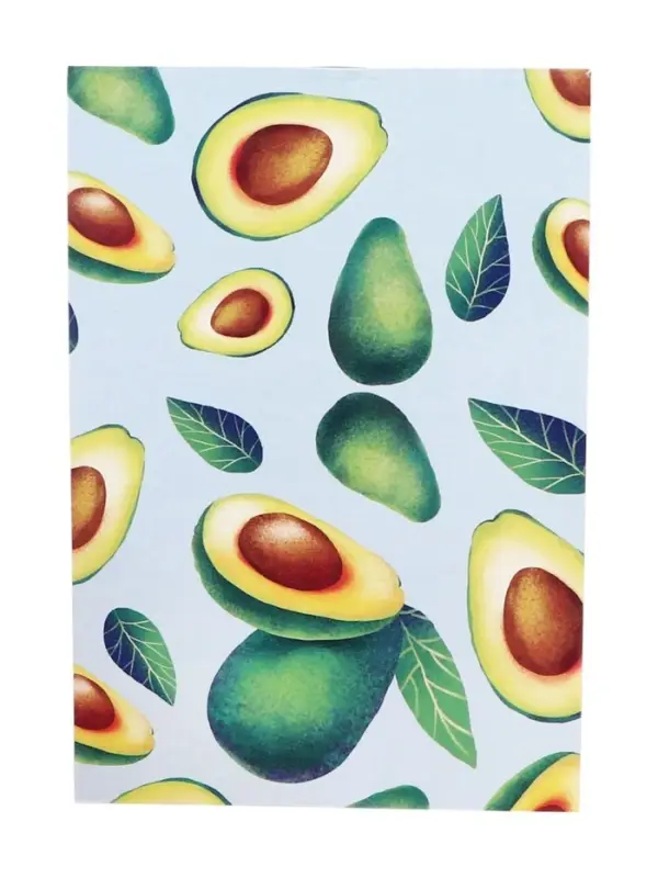 Набор блокнотов А6 32л кл на скобе Авокадо, мел карт, бл офс, 4В 20шт