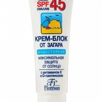 Солнцезащитный крем-блок для лица от загара Floresan водостойкий SPF 45, 60 мл