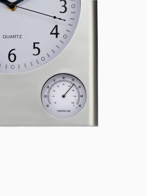 Часы настенные классические &laquo;Верность&raquo;, плавный ход, термометр, гигрометр, 29.5&times;25 см, d=20 см, от батарейки 1&times;АА