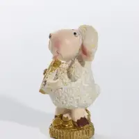 Фигурка полистоун &laquo;Овечка Бяша с золотой монетой&raquo;, 2.5&times;2.5&times;4 см, МИКС