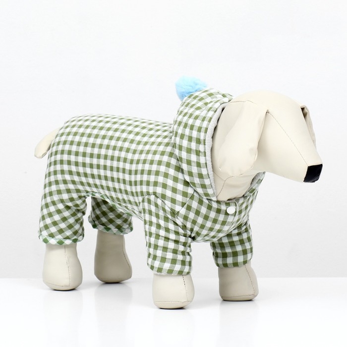 Комбинезон Комбинезон "Пудра", размер XL (ДС 37 см, ОШ 41 см, ОГ 55 см) бежевый/зелёный