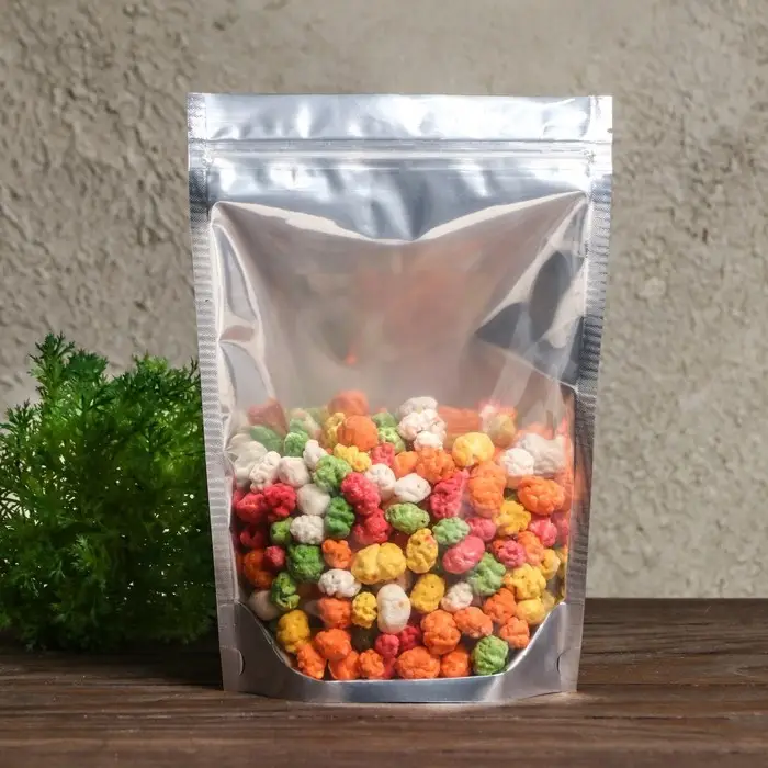 Пакет Zip-lock ПП, метализзированный, со сплошным окном, 18×26 см