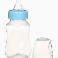 Бутылочка для кормления M&B, классическое горло, от 0 мес., 150 мл., голубой