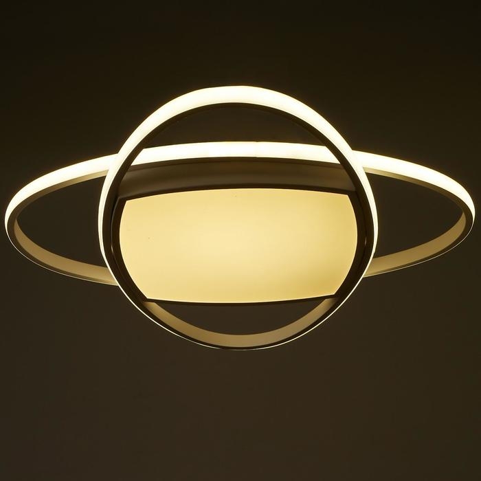 Люстра с ПДУ 1221/1WT LED 90Вт 3000-6000К белый 50х50х9 см BayerLux