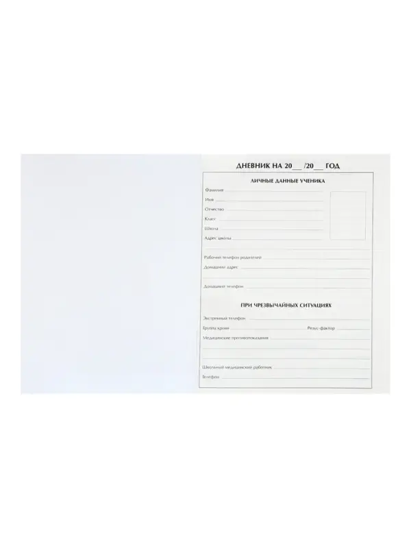 Дневник российского школьника для 5-11 классов, твёрдая обложка 7БЦ, глянцевая ламинация, 48 листов