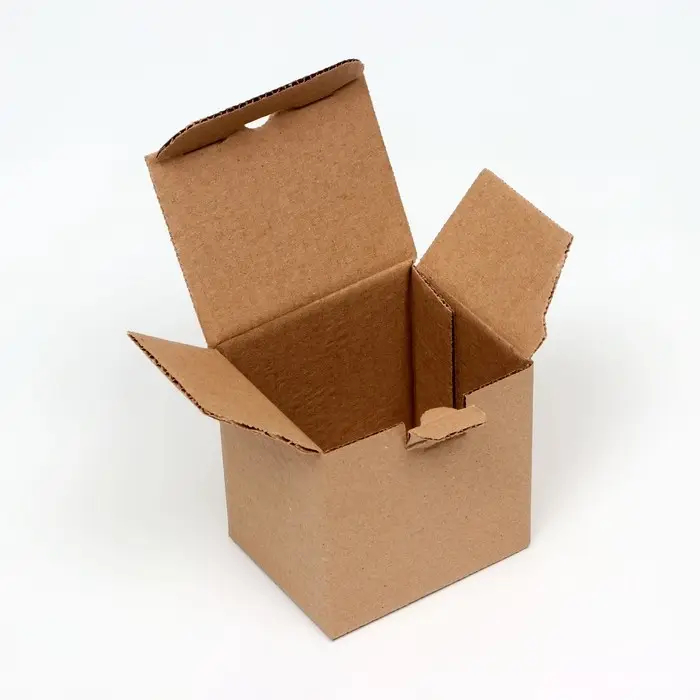 Коробка под кружку, 10×8×10 см, бурая Коробка под кружку, 10×8×10 см, бурая