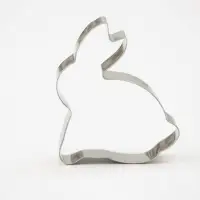 Форма для печенья Доляна «Зайка», металл, 7×5,5×2 см, серебристая Форма для печенья Доляна «Зайка», металл, 7×5,5×2 см, серебристая