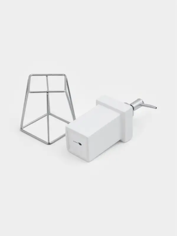 Дозатор для мыла SAVANNA &laquo;Геометрика&raquo;, 250 мл, на подставке, белый