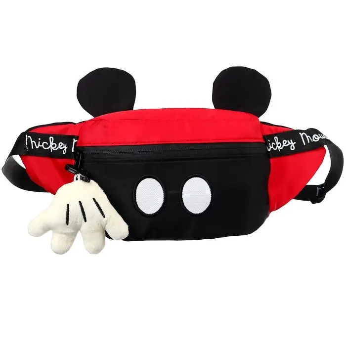 Сумка поясная детская с ушками, 20&times;16&times;5 см, Микки Маус