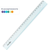 Линейка пластиковая 25 см., ассорти, Л25ЦПУ