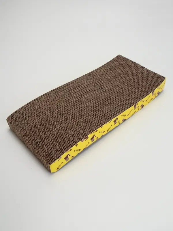 Когтеточка-лежанка &laquo;Пижон. Волна&raquo;, 42.5&times;20&times;4 см, с кошачьей мятой, гофрокартон