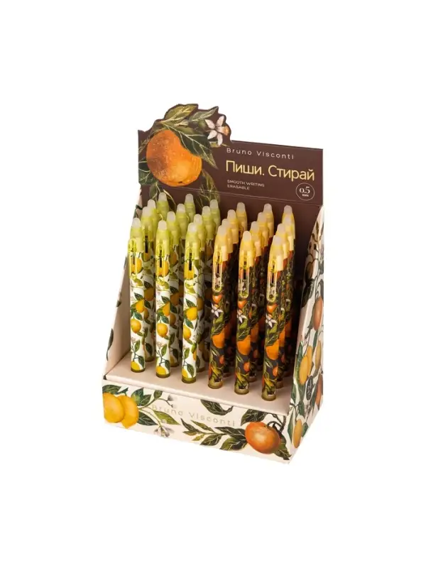 РУЧКА DELETE SLIM CLICK "FLORA. PARADISE" ПИШИ-СТИРАЙ  0.5 ММ, СИНЯЯ