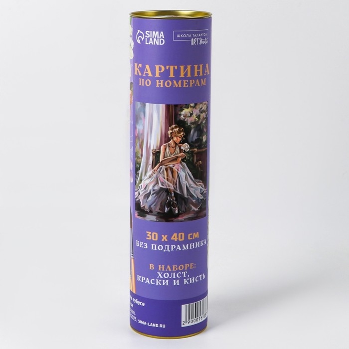 Картина по номерам в тубусе «Балерина», 30 х 40 см Картина по номерам в тубусе «Балерина», 30 х 40 см