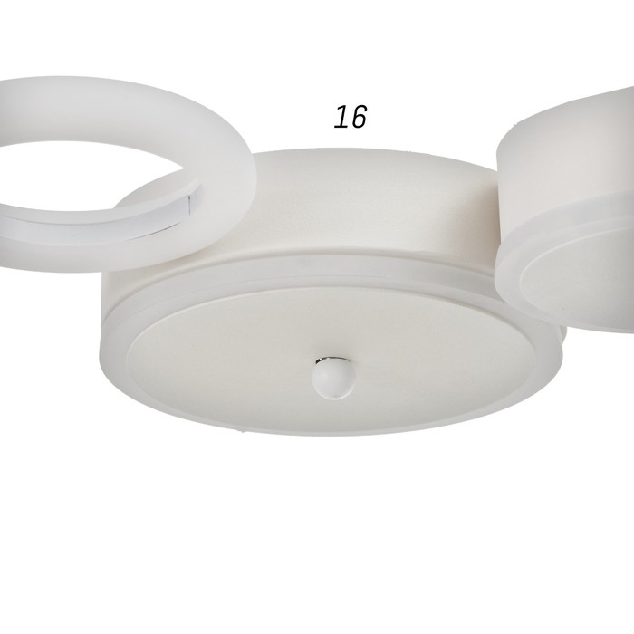 Люстра с ПДУ 2034/2 LED 66Вт белый 45х32х4,5 см BayerLux