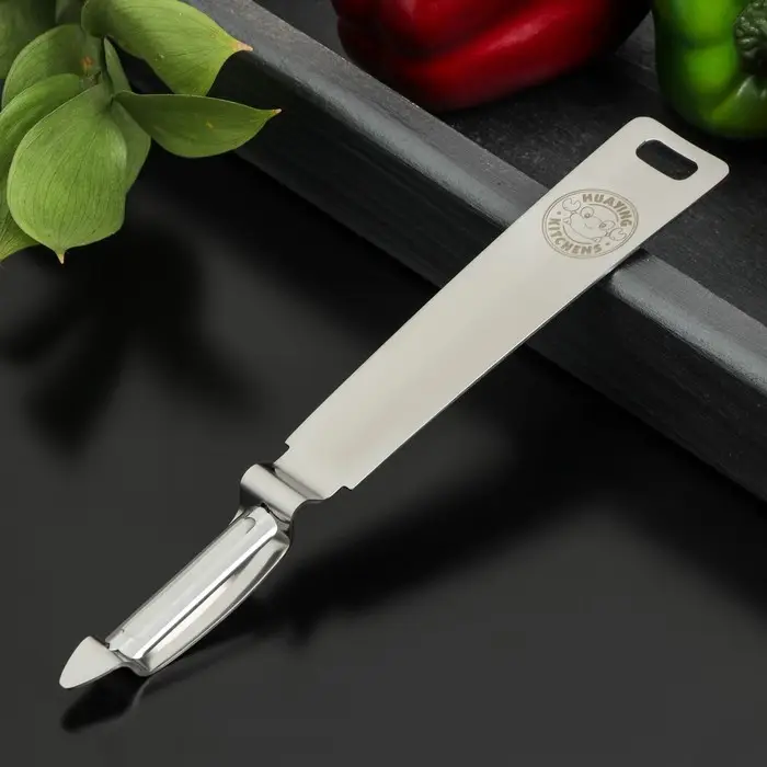 Овощечистка вертикальная Доляна Zero, нержавеющая сталь, цвет серебряный Овощечистка вертикальная Доляна Zero, нержавеющая сталь, цвет серебряный