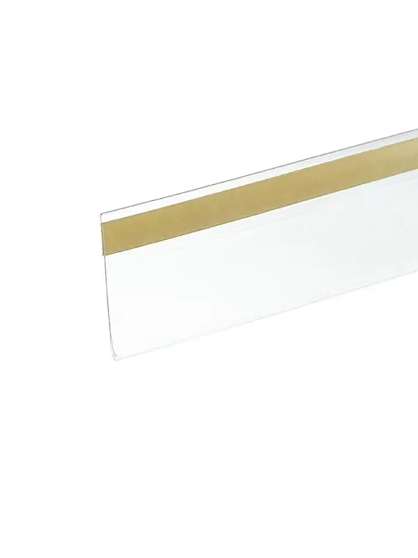 Ценникодержатель полочный самоклеящийся, DBR=39, 1000 мм, прозрачный