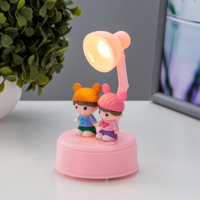Ночник Ночник "Друзья" LED от батареек 3хААА 7,7х7,5х12,5 см RISALUX
