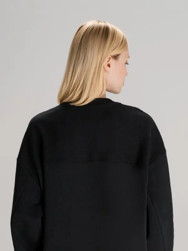 Свитшот оверсайз унисекс Vozduh, черный, размер XS/S Свитшот оверсайз унисекс Vozduh, черный, размер XS/S