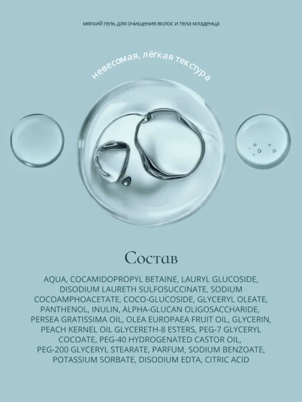 Гель для очищения волос и тела младенца Baby Balance мягкий, 250 мл Гель для очищения волос и тела младенца Baby Balance мягкий, 250 мл