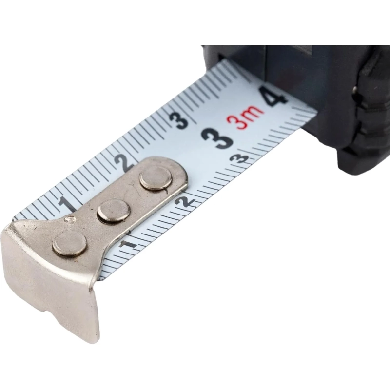 Рулетка Black, 3 м х 16 мм, обрезиненный корпус MATRIX (31013)