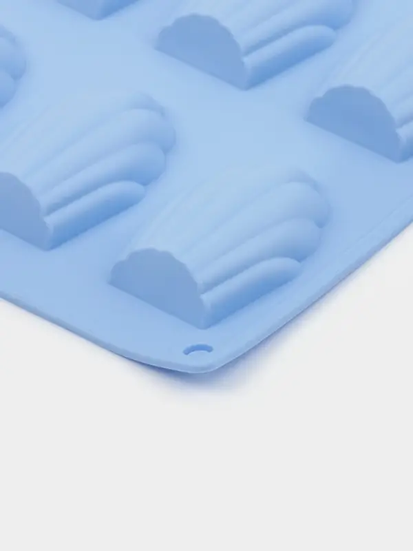 Форма для выпечки Доляна &laquo;Мадлен&raquo;, силикон, 28&times;17&times;2 см, 9 ячеек (6.7&times;4.5&times;1.3 см), голубая