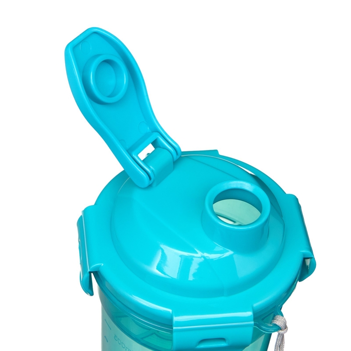 Шейкер спортивный для воды и спортивного питания, 500 мл, с ситом, 21 х 8.5 см, голубой Шейкер спортивный для воды и спортивного питания, 500 мл, с ситом, 21 х 8.5 см, голубой