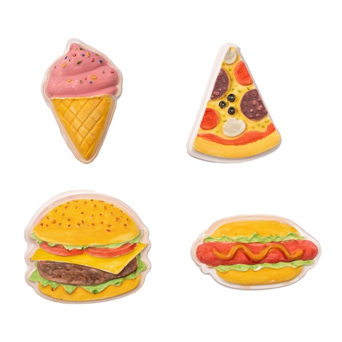 Магниты из гипса под роспись «Фастфуд» Магниты из гипса под роспись «Фастфуд»