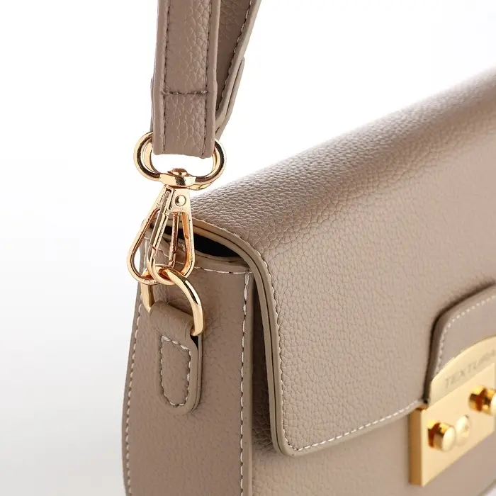 Сумка женская мессенджер TEXTURA на клапане, 23&times;6&times;15 см, хаки