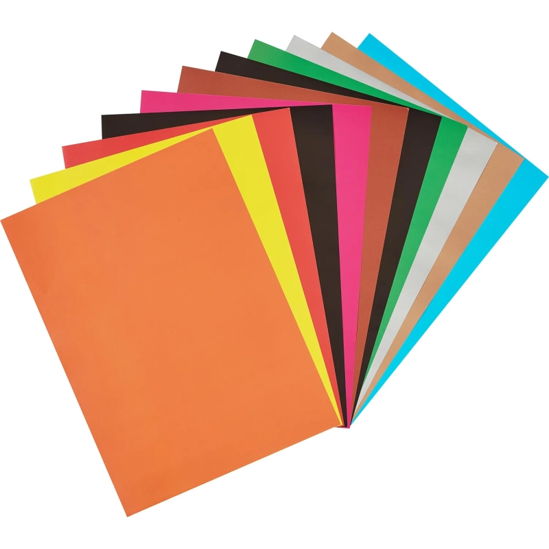 Бумага цветная 10л.10цв.А4 мелован(золото+сереб) Отличник