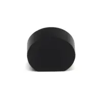 Ручка-кнопка CAPPIO RK147, d=26 мм, цвет черный, 8 шт.