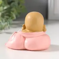 Сувенир полистоун "Маленький хотей в розовом одеянии - не скажу" 8х9,3х7 см