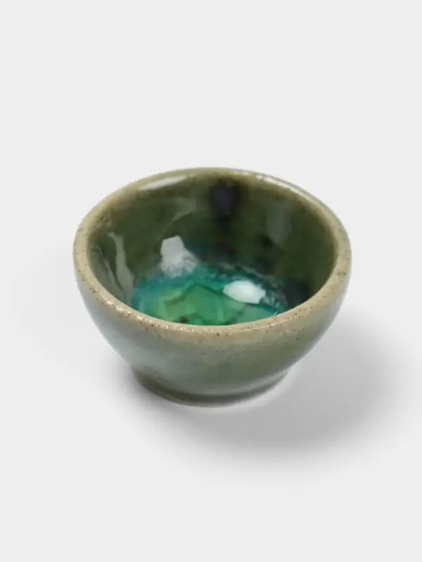 Соусник, 3.5&times;3.5&times;1.5 см, керамика, светло-зелёный