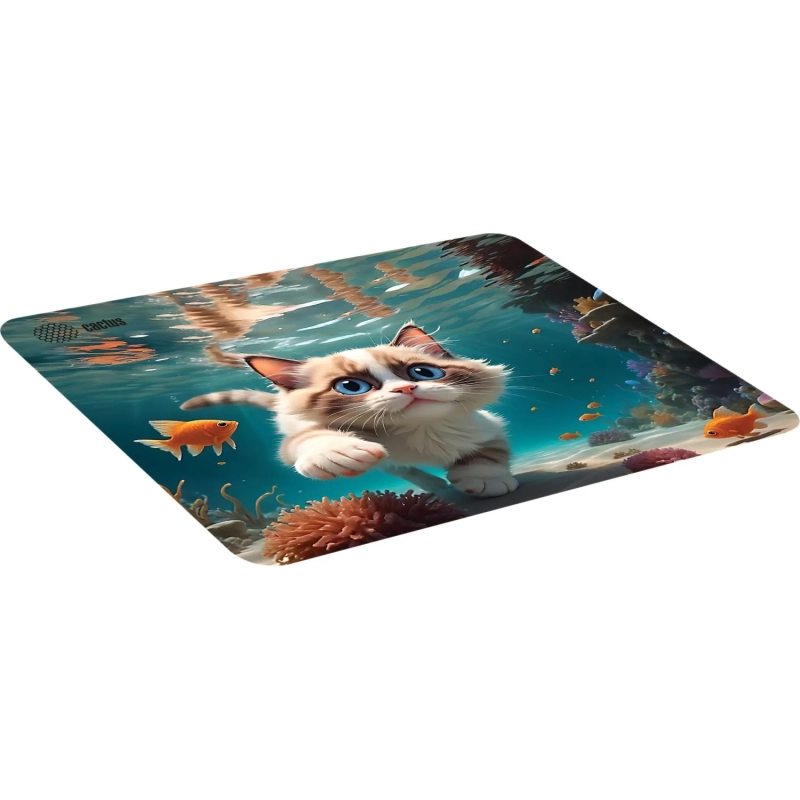 Коврик для мыши Cactus Fish Cat 300x250x3мм (CS-MPC-D15M)