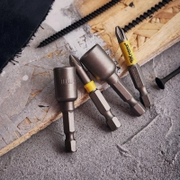 Набор бит нас.на шуруповерт PH2, PZ2 с магн.держ.50мм,гол.8 мм,10 мм Kranz