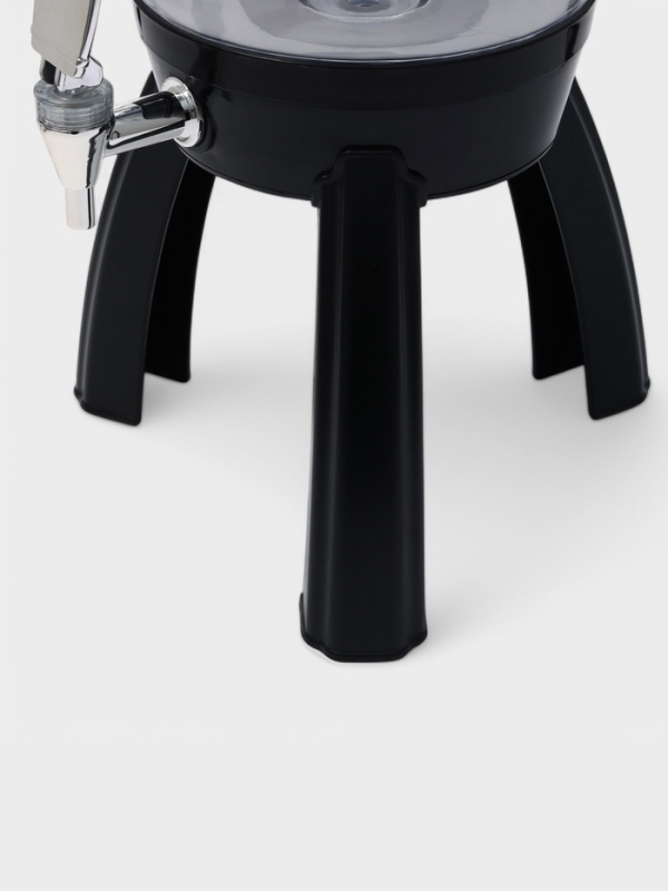 Пивной бочонок «Банный», 3 л, ёмкость для льда, подсветка, пластик, чёрный Пивной бочонок «Банный», 3 л, ёмкость для льда, подсветка, пластик, чёрный