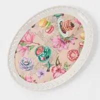 Поднос овальный Доляна &laquo;Пастораль&raquo;, 39&times;29&times;3.5 см, цвет МИКС